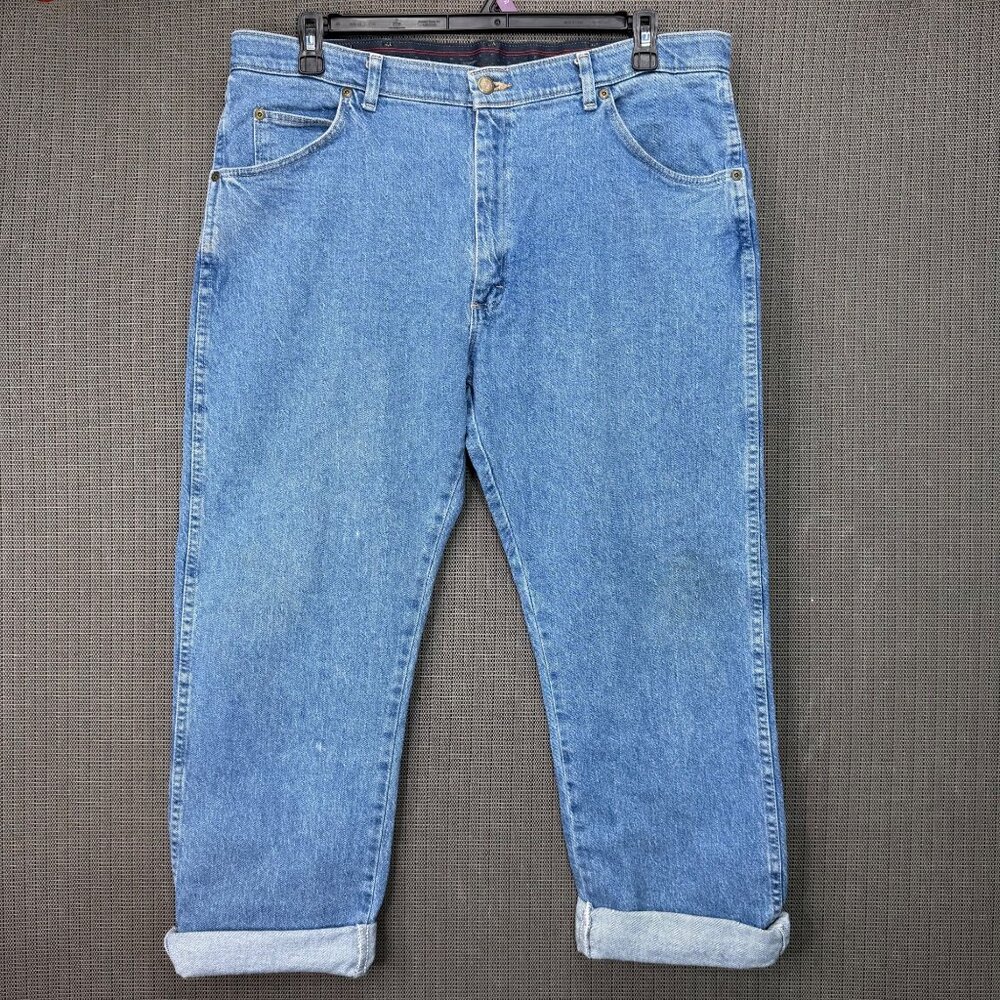 Wrangler Originals Men's Size 38x29 Medium Wash Jeans Relaxed Fit